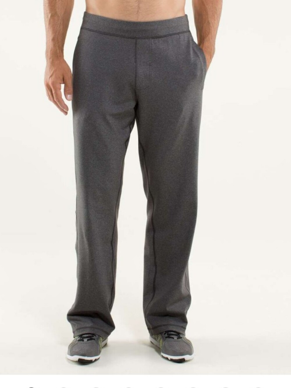 Lululemon Men's Kung Fu Flap Relaxed Lounge Pants Heathered Soot Gray Size Large